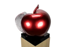 Kunststein Skulptur 'Lush Red' 51x54x40cm