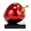 Kunststein Skulptur 'Magischer Apfel' 18x16x13cm