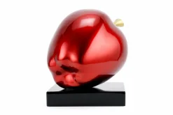 Kunststein Skulptur 'Magischer Apfel' 18x16x13cm