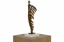 Kunststein Skulptur 'Militant Feather' 13x39x9cm