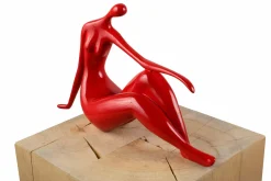 Kunststein Skulptur 'Neckische Maid' 36x22x10cm