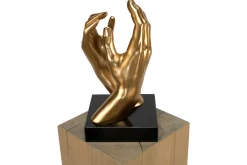 Kunststein Skulptur 'Pour toujours' 21x41x21cm