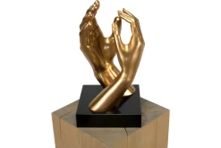 Kunststein Skulptur 'Pour toujours' 21x41x21cm