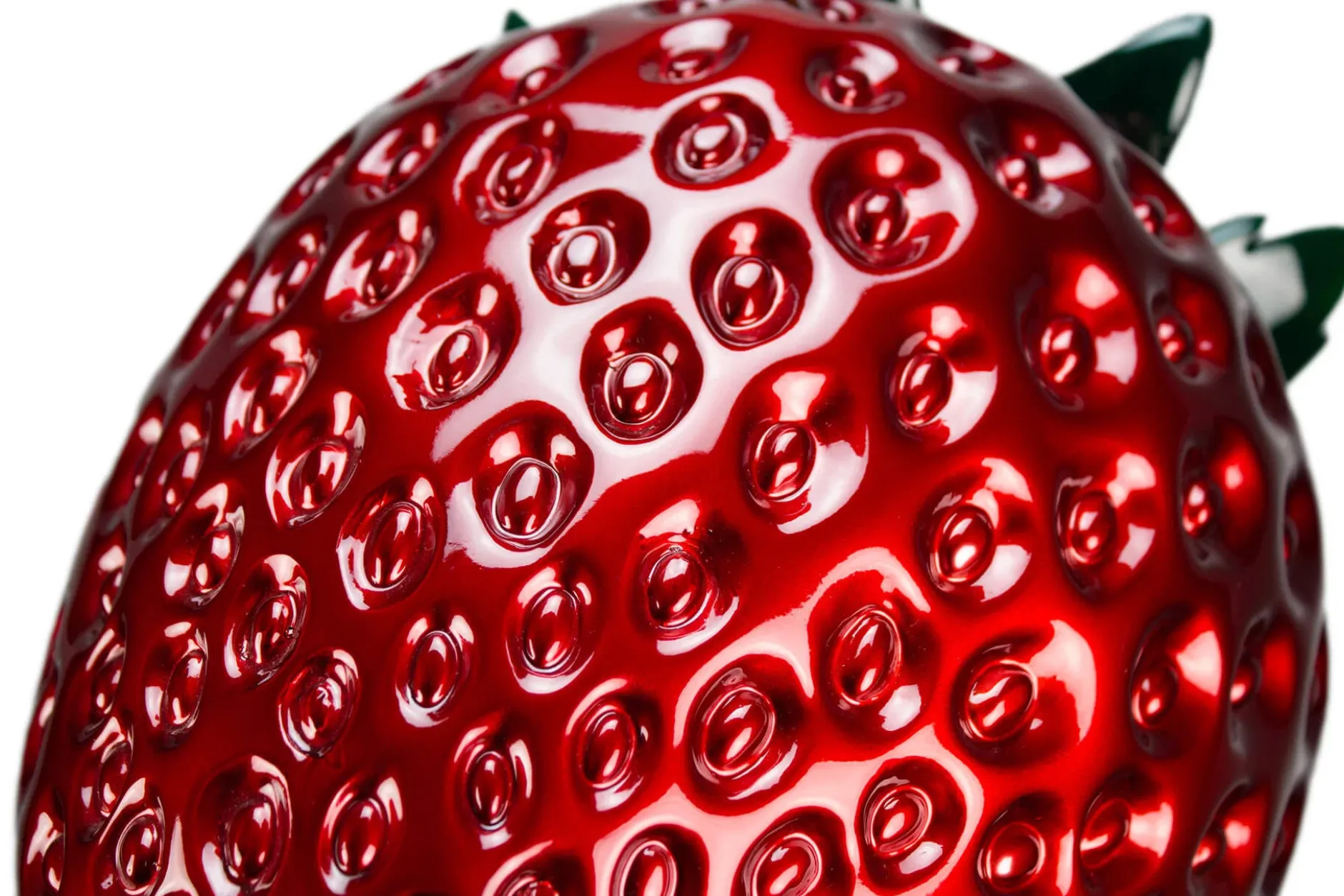 Kunststein Skulptur 'Strawberry Seduction' 44x39x28cm