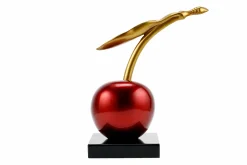 Kunststein Skulptur 'The Cherry On Top' 23x21x11cm