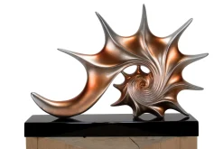 Kunststein Skulptur 'Unter dem Ozean' 43x31x6cm