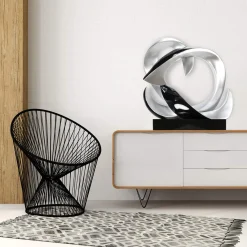 Kunststein Skulptur 'Unwind with me' 59x57x29cm