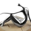Kunststein Skulptur 'Waiting for you' 36x22x10cm