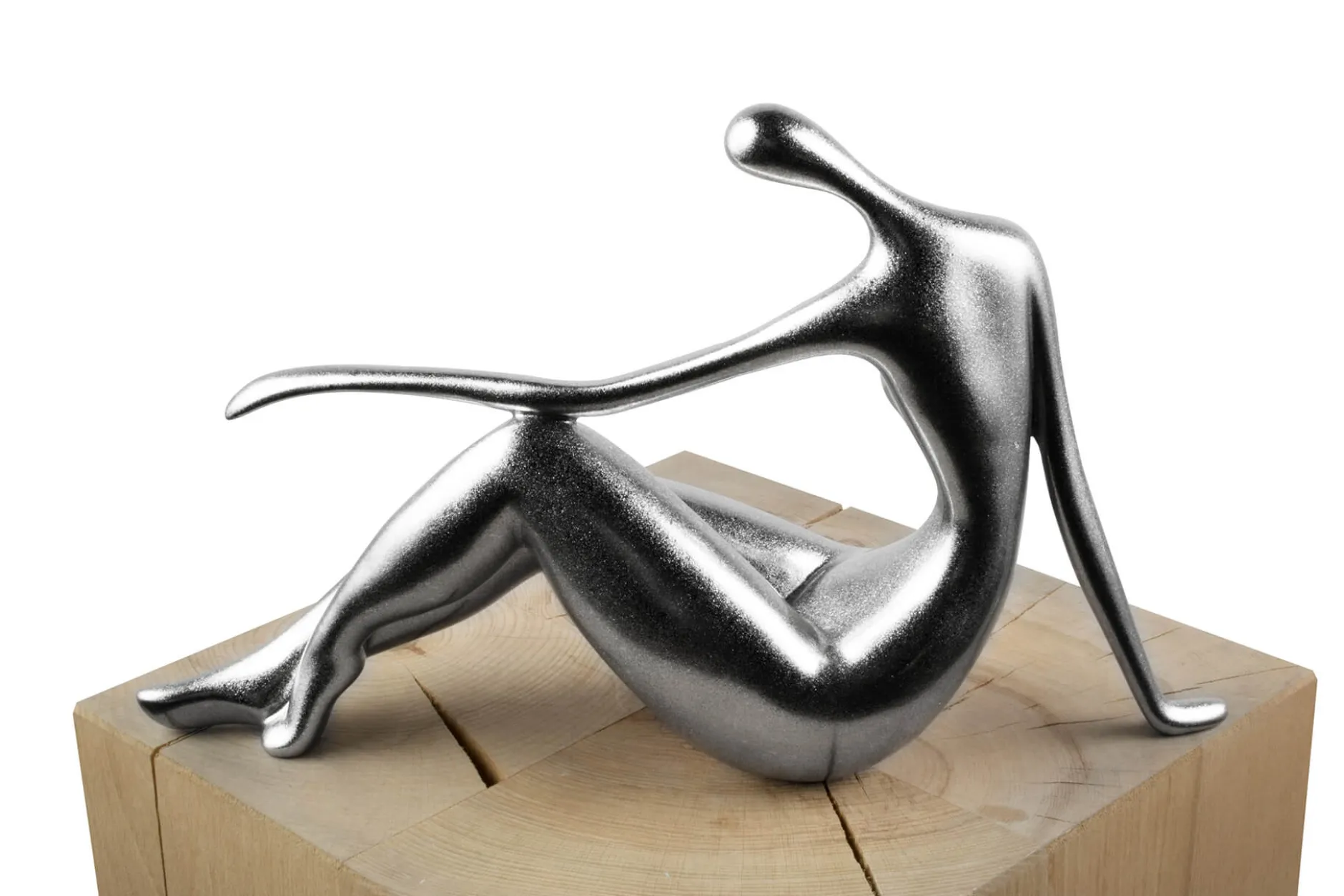 Kunststein Skulptur 'Waiting for you' 36x22x10cm