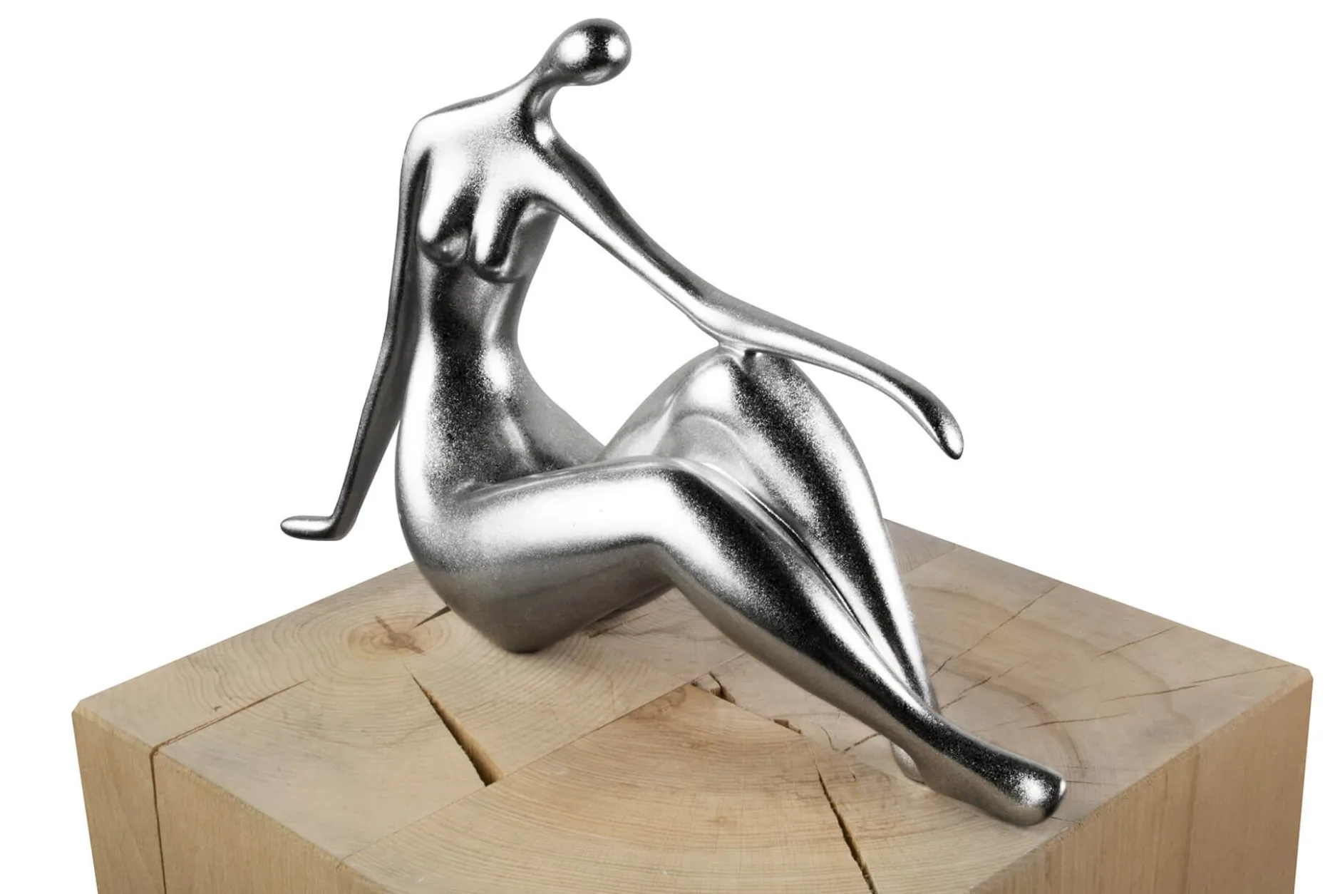 Kunststein Skulptur 'Waiting for you' 36x22x10cm