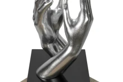 Kunststein Skulptur 'Was auch passiert' 21x41x21cm