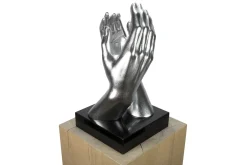 Kunststein Skulptur 'Was auch passiert' 21x41x21cm
