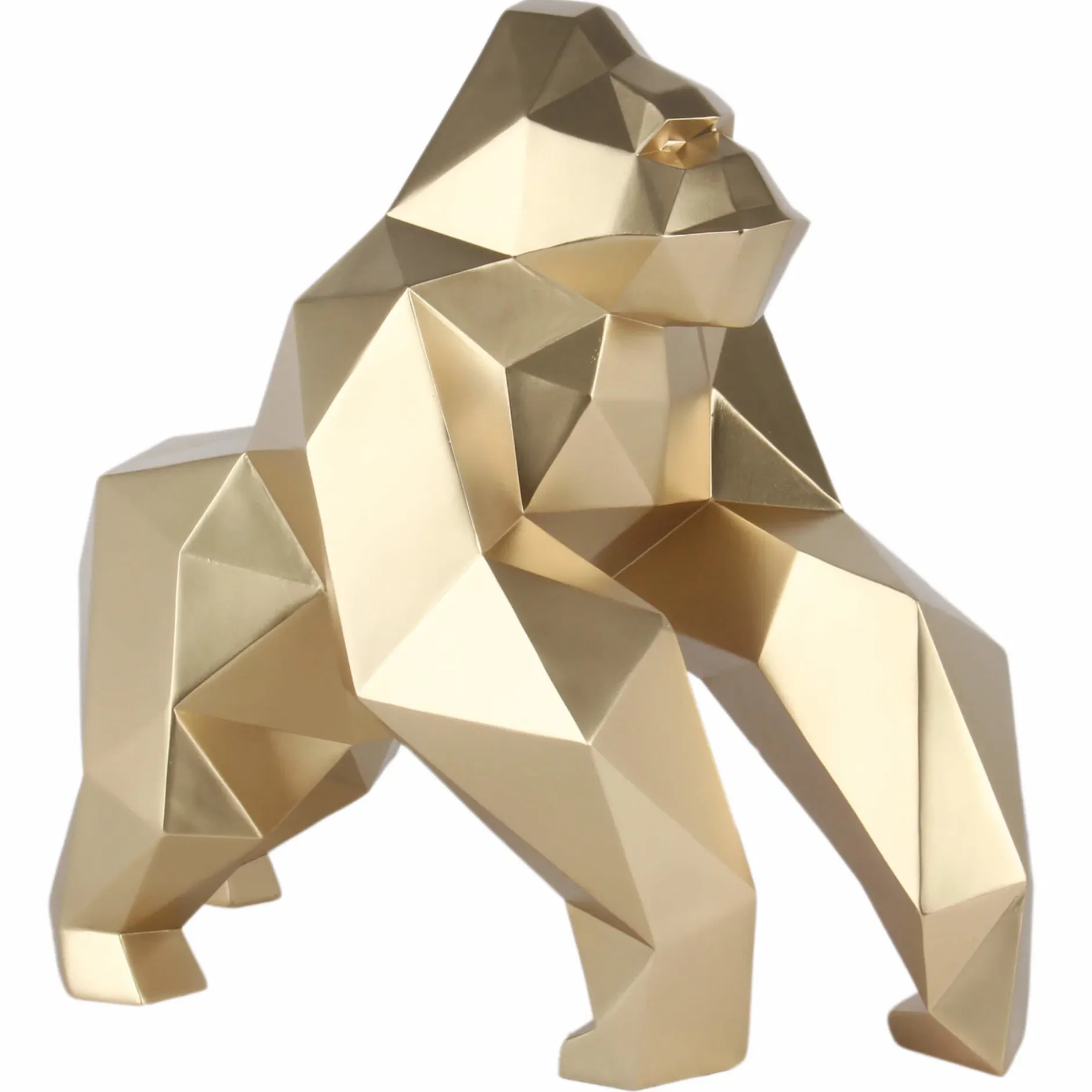 Kunststein Skulptur 'Welt der Primaten' 49x44x24cm