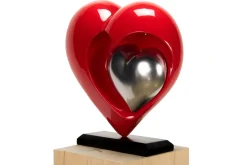 Kunststein Skulptur 'You and Me' 47x44x20cm