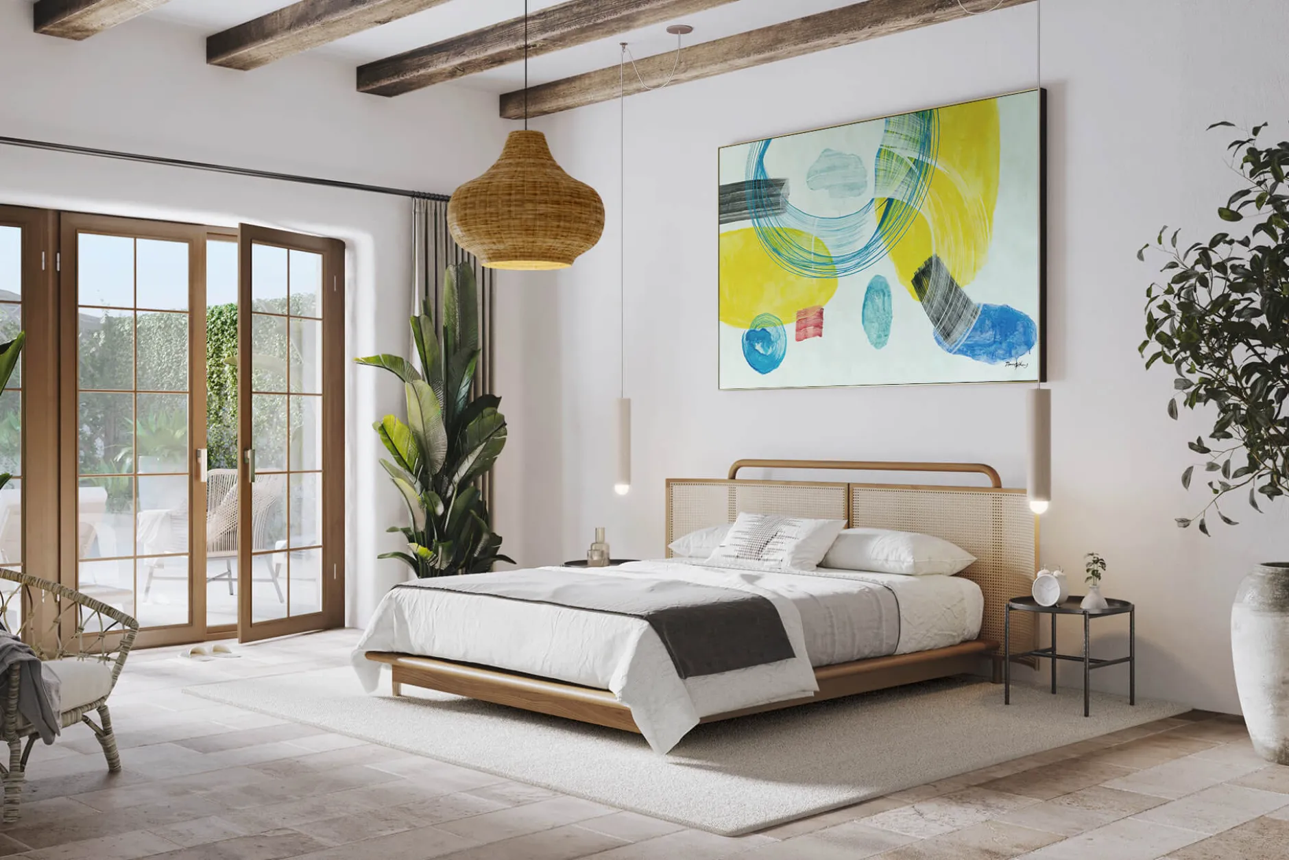 Öl Gemälde 'Abstract Brightness' | Handgemaltes Unikat