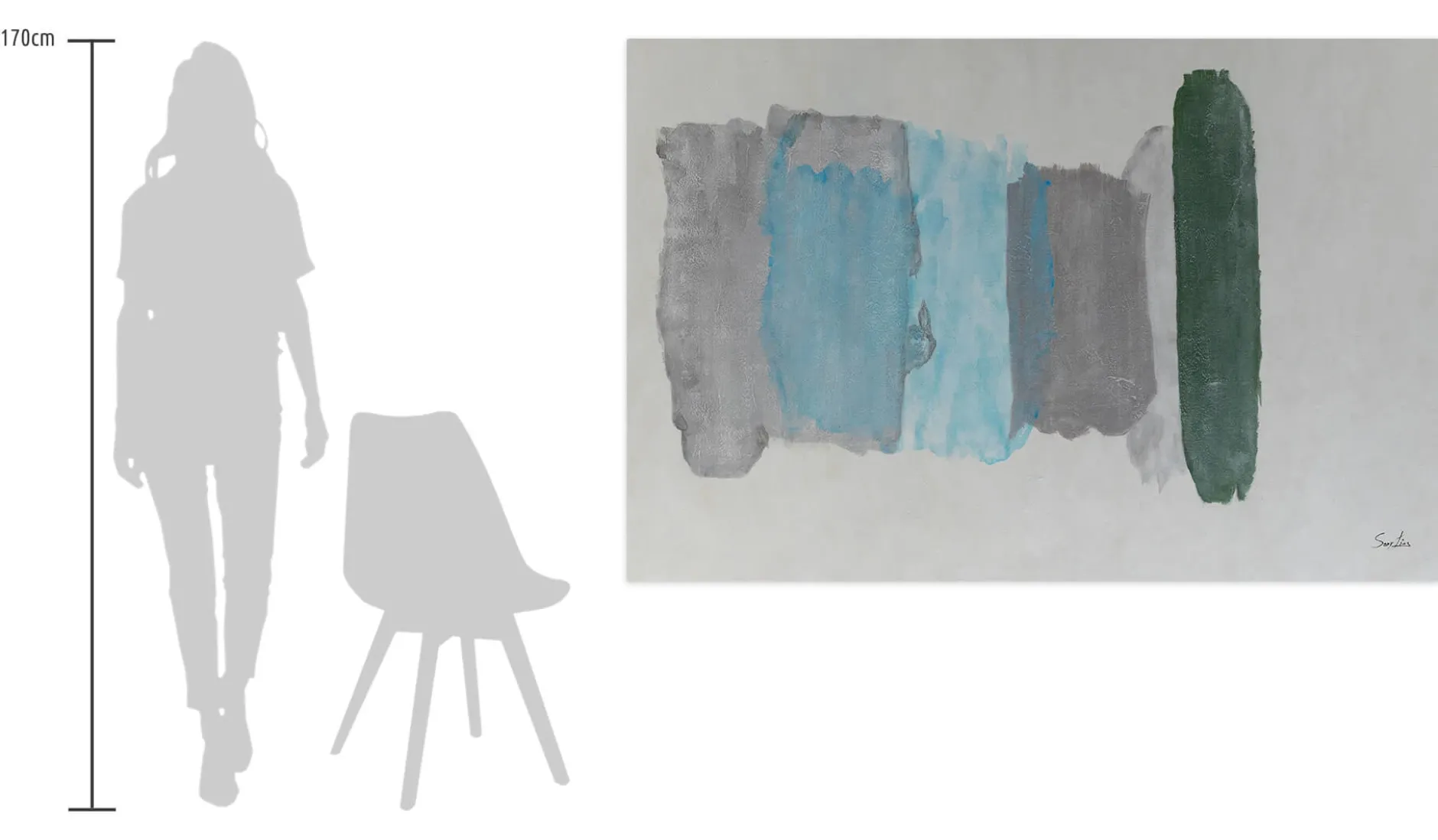 Öl Gemälde 'Abstract Clouds' | Handgemaltes Unikat