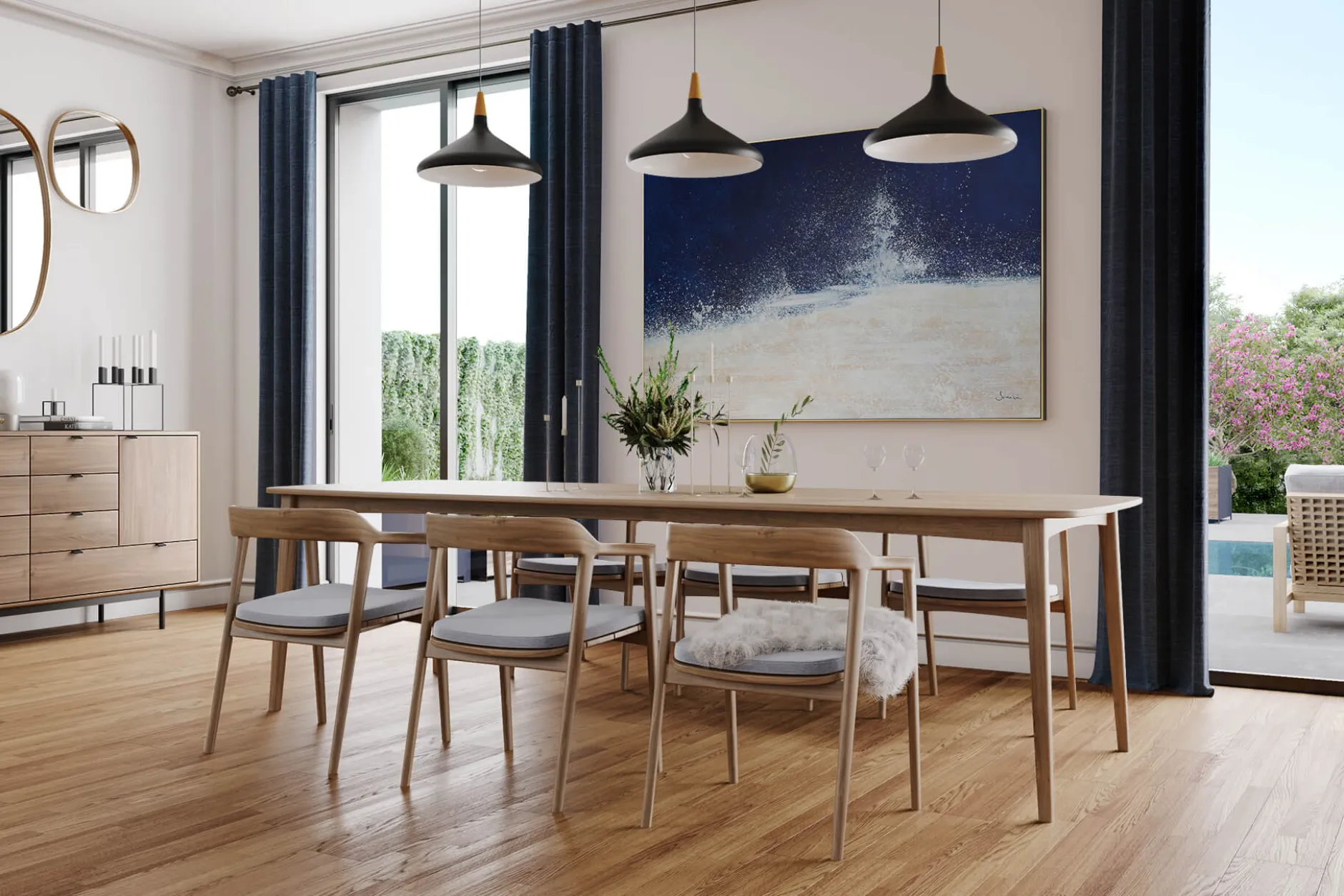 Öl Gemälde 'Abstract Splatter' | Handgemaltes Unikat
