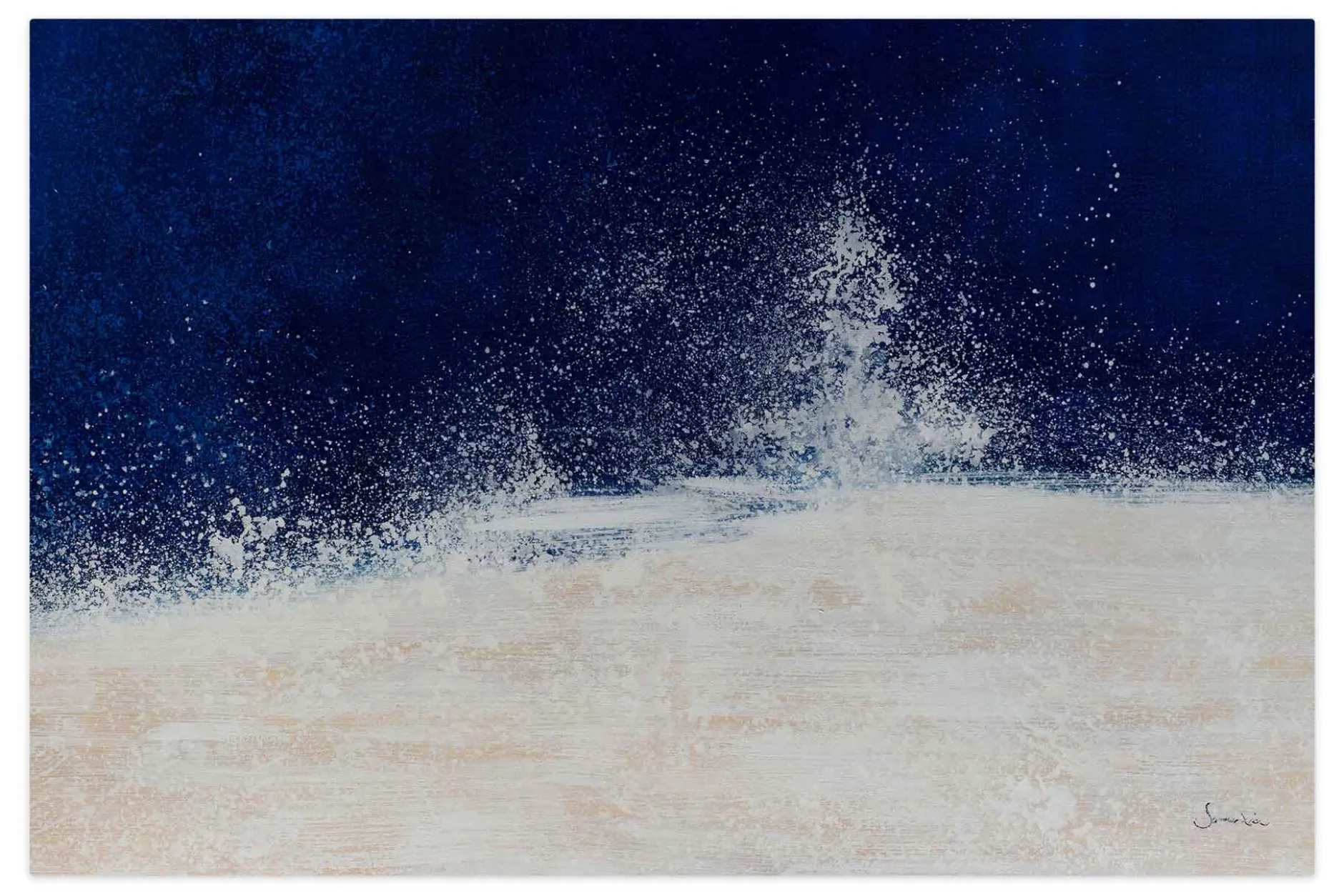 Öl Gemälde 'Abstract Splatter' | Handgemaltes Unikat