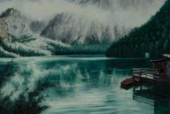 Öl Gemälde 'Am Kristallsee' | Handgemaltes Unikat