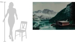 Öl Gemälde 'Am Kristallsee' | Handgemaltes Unikat