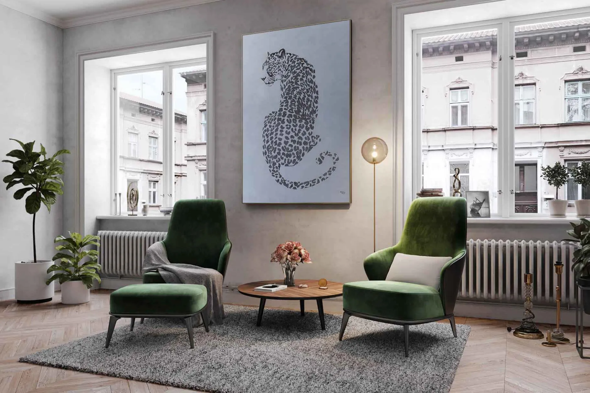 Öl Gemälde 'Animal Instinct' | Handgemaltes Unikat