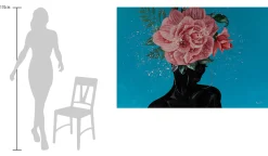 Öl Gemälde 'Anmut der Rosenkönigin' | Handgemaltes Unikat