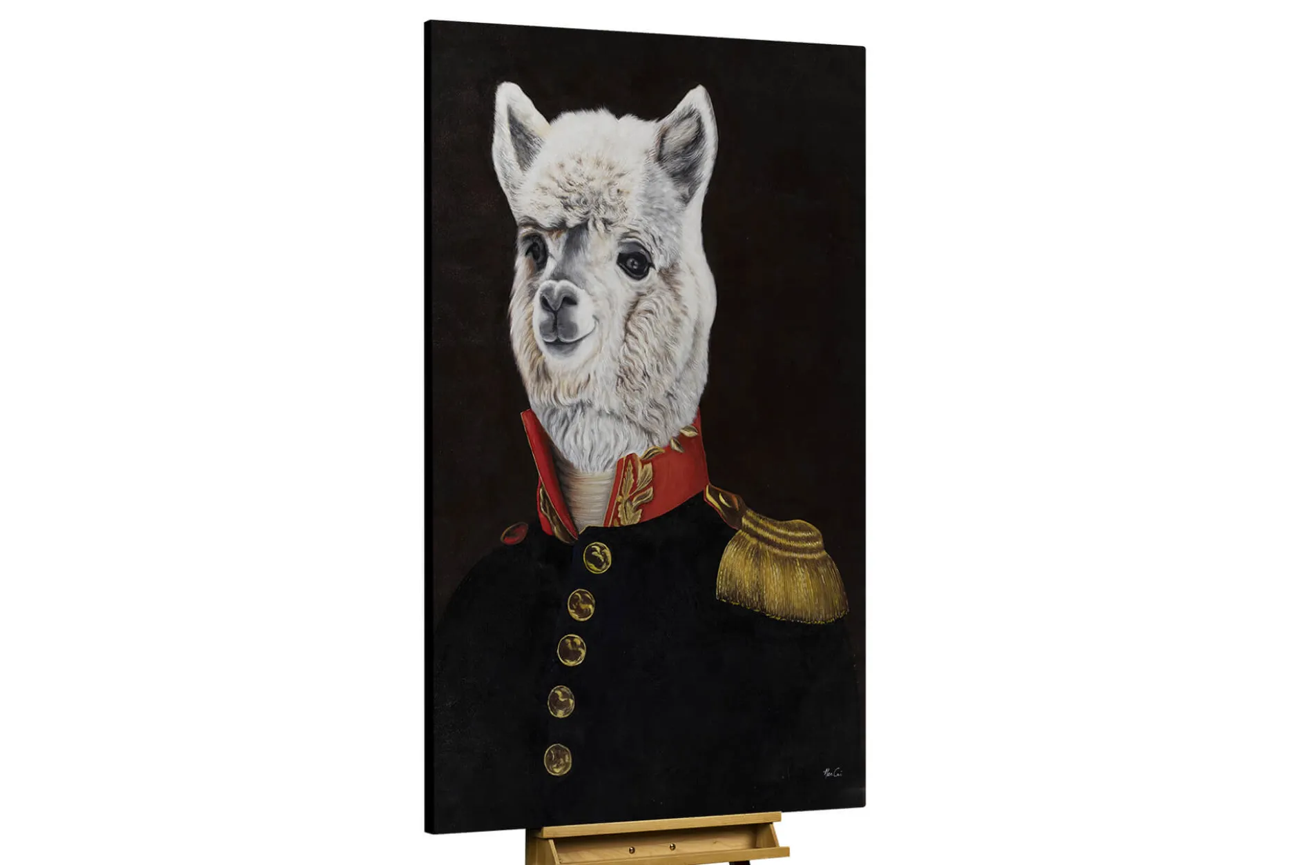 Öl Gemälde 'A Portrait of a Lama ' | Handgemaltes Unikat