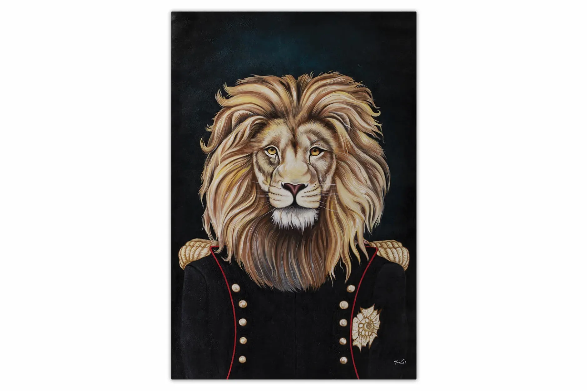 Öl Gemälde 'A Portrait of a Lion' | Handgemaltes Unikat