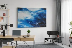 Öl Gemälde 'Aquamarine Shades' | Handgemaltes Unikat
