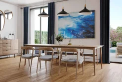 Öl Gemälde 'Aquamarine Shades' | Handgemaltes Unikat