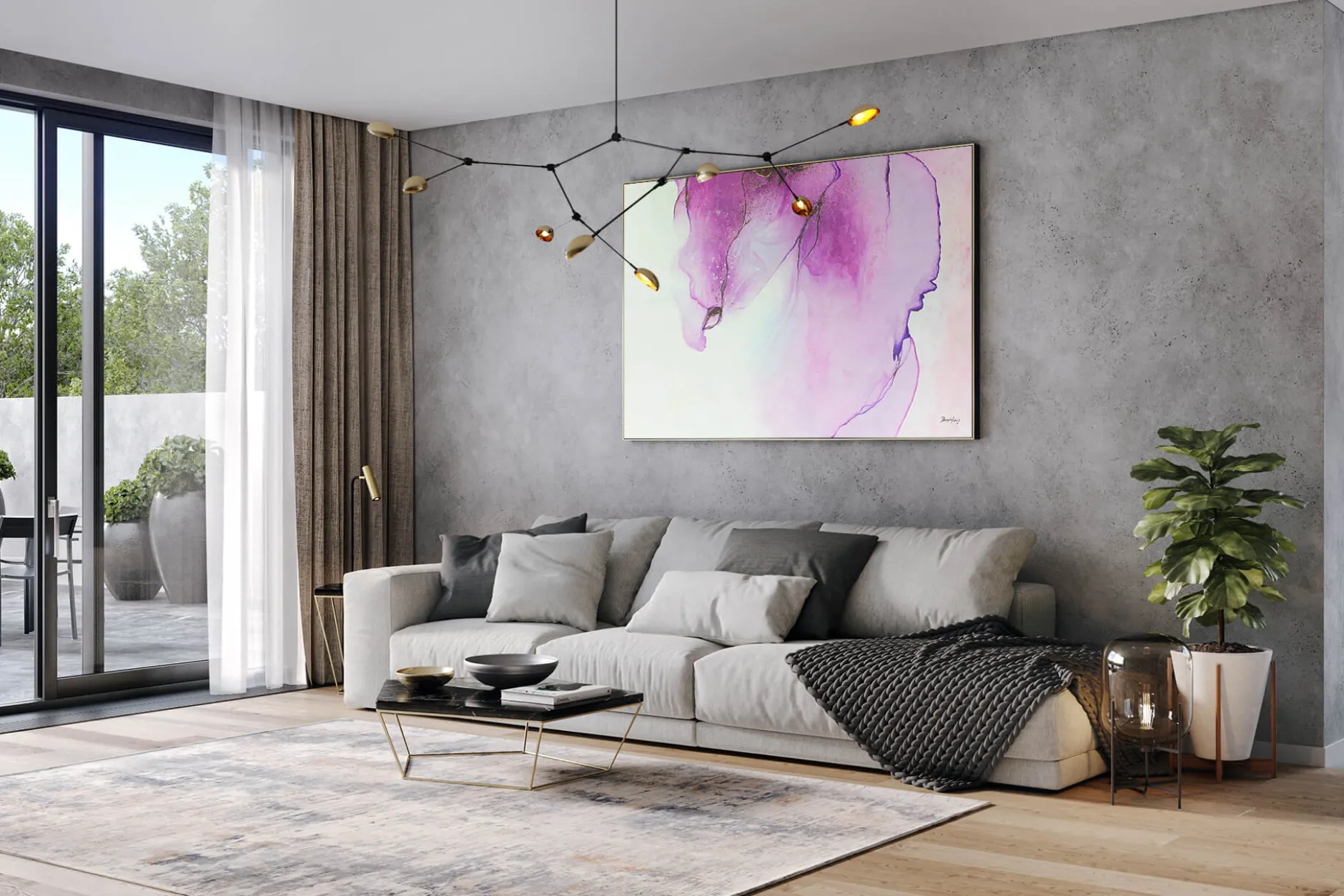 Öl Gemälde 'Aquarelle' | Handgemaltes Unikat