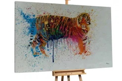 Öl Gemälde 'Art meets Tiger' | Handgemaltes Unikat