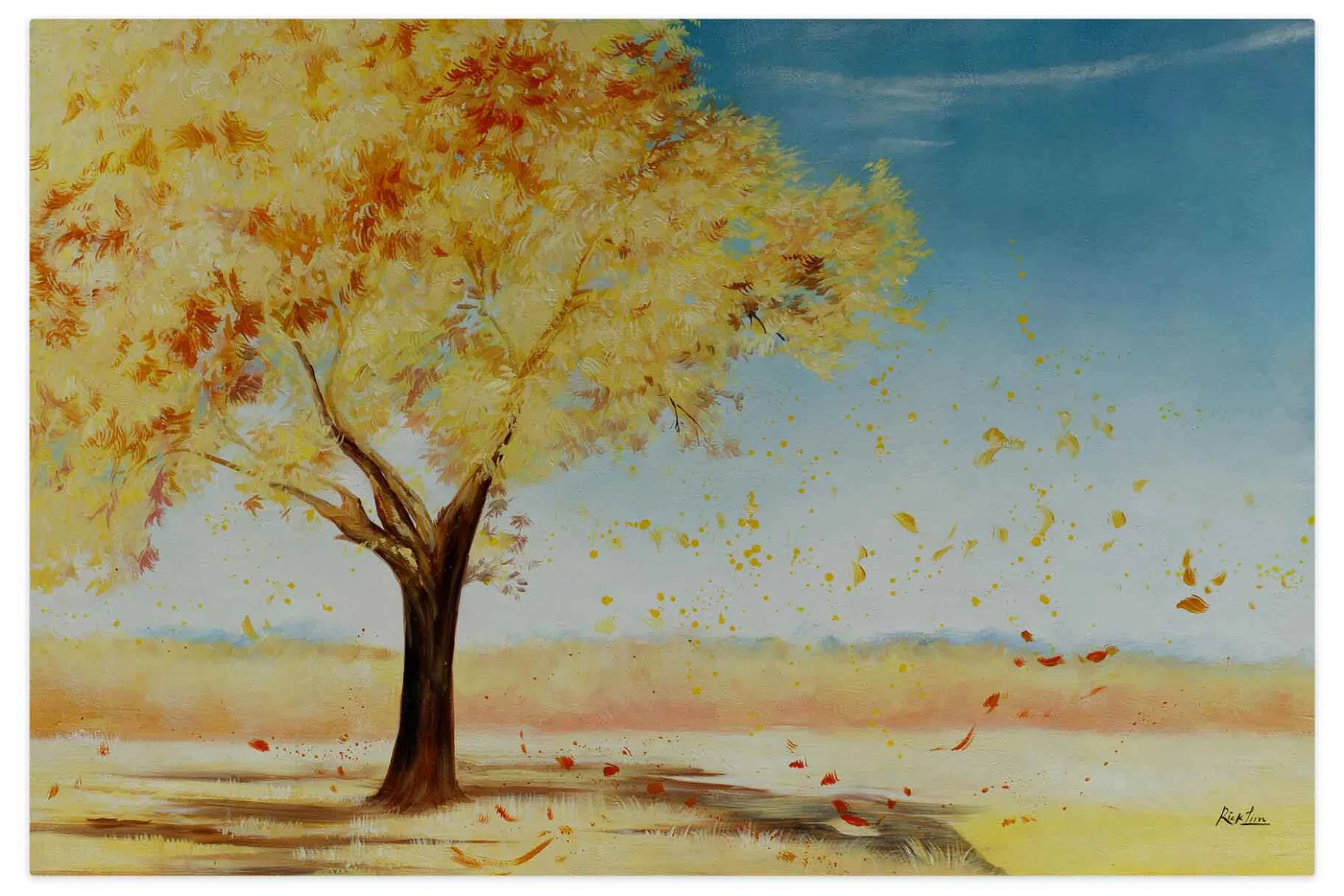 Öl Gemälde 'Autumn landscape' | Handgemaltes Unikat