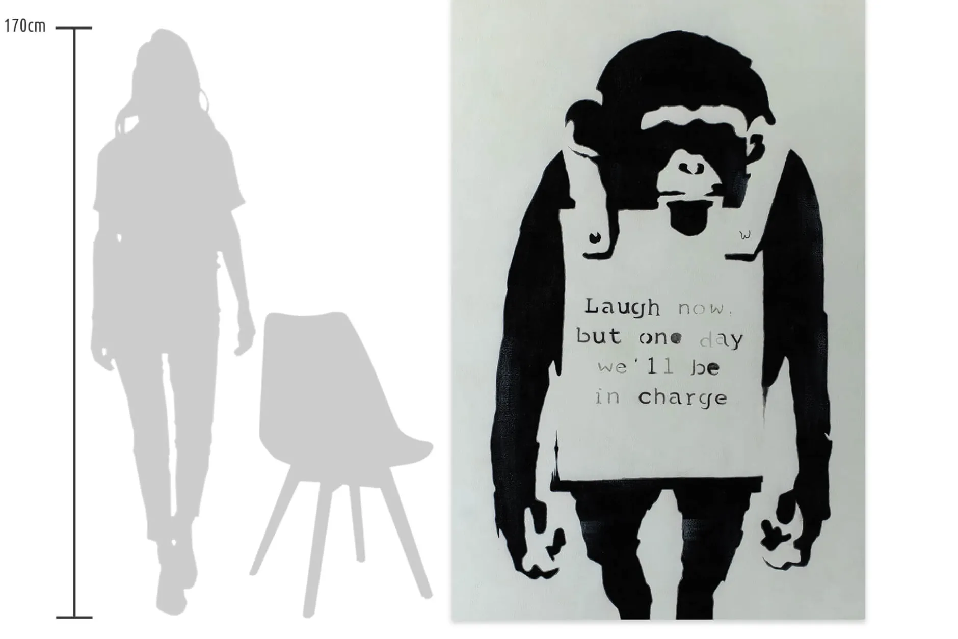 Öl Gemälde 'Banksy's Announcement' | Handgemaltes Unikat