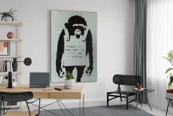 Öl Gemälde 'Banksy's Announcement' | Handgemaltes Unikat