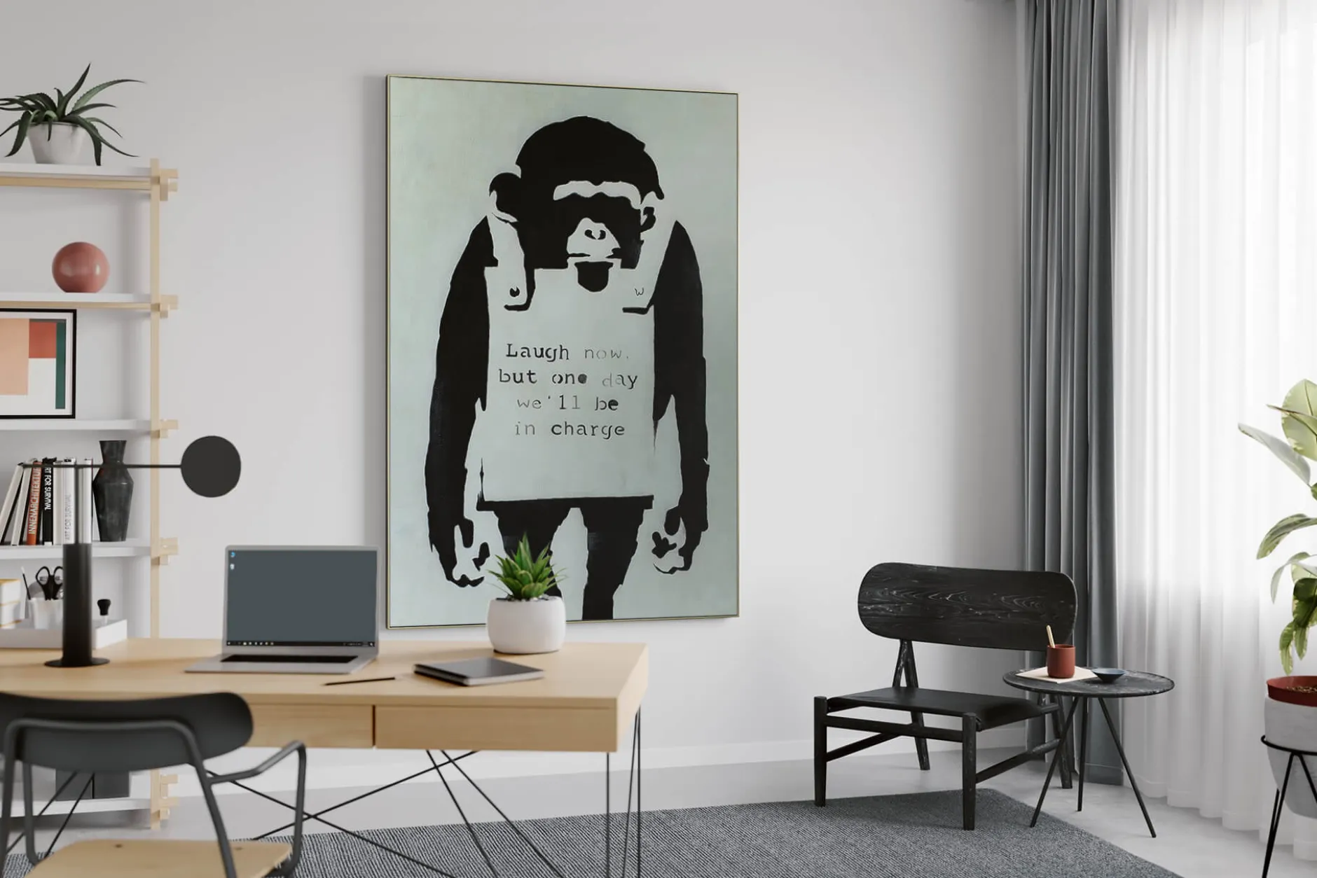 Öl Gemälde 'Banksy's Announcement' | Handgemaltes Unikat
