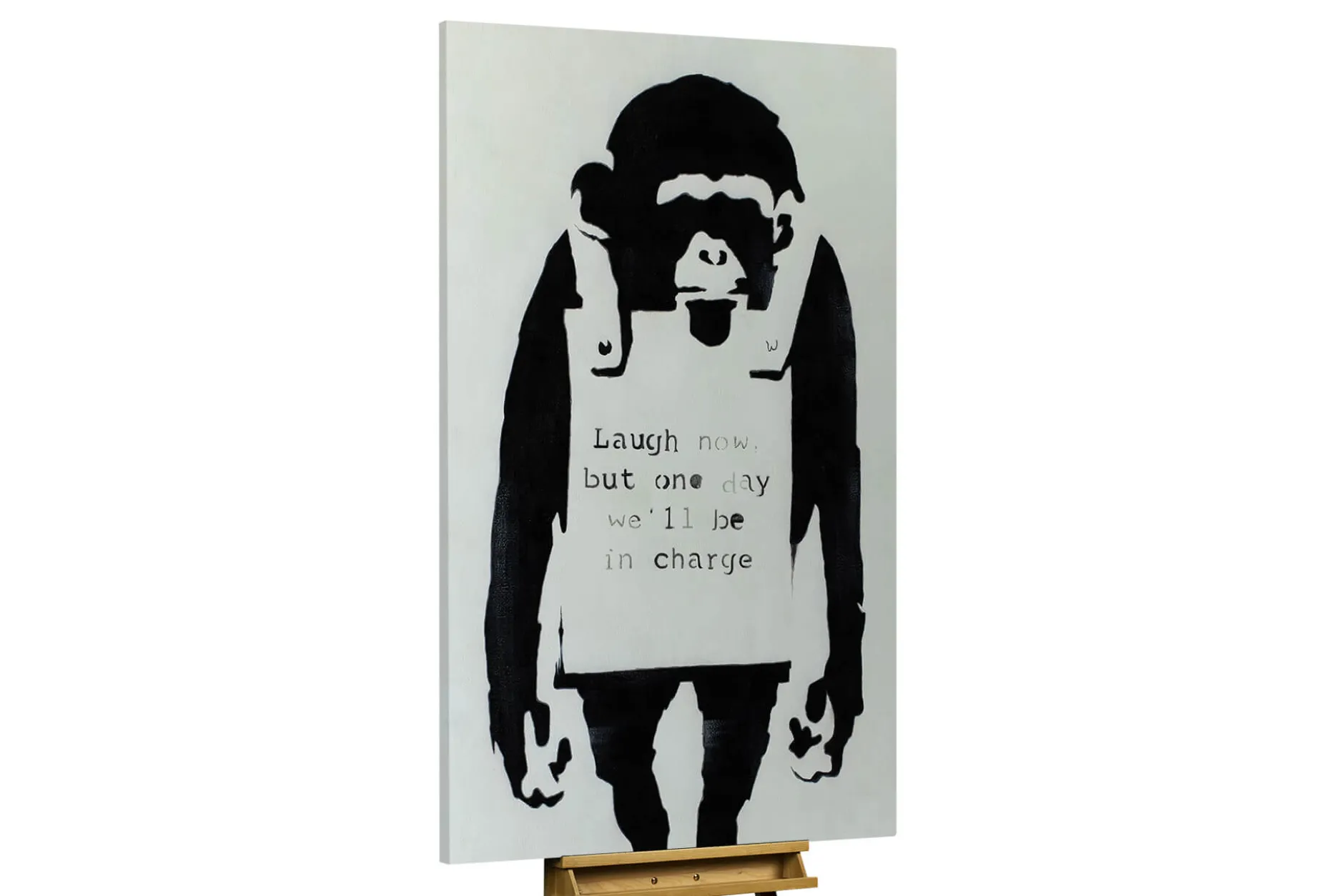 Öl Gemälde 'Banksy's Announcement' | Handgemaltes Unikat