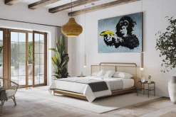 Öl Gemälde 'Banksy's Monkey' | Handgemaltes Unikat