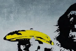 Öl Gemälde 'Banksy's Monkey' | Handgemaltes Unikat