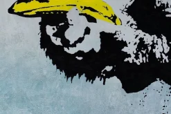 Öl Gemälde 'Banksy's Monkey' | Handgemaltes Unikat