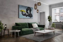 Öl Gemälde 'Banksy's Monkey' | Handgemaltes Unikat