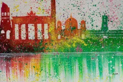 Öl Gemälde 'Berlin ist bunt' | Handgemaltes Unikat
