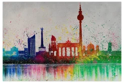 Öl Gemälde 'Berlin ist bunt' | Handgemaltes Unikat