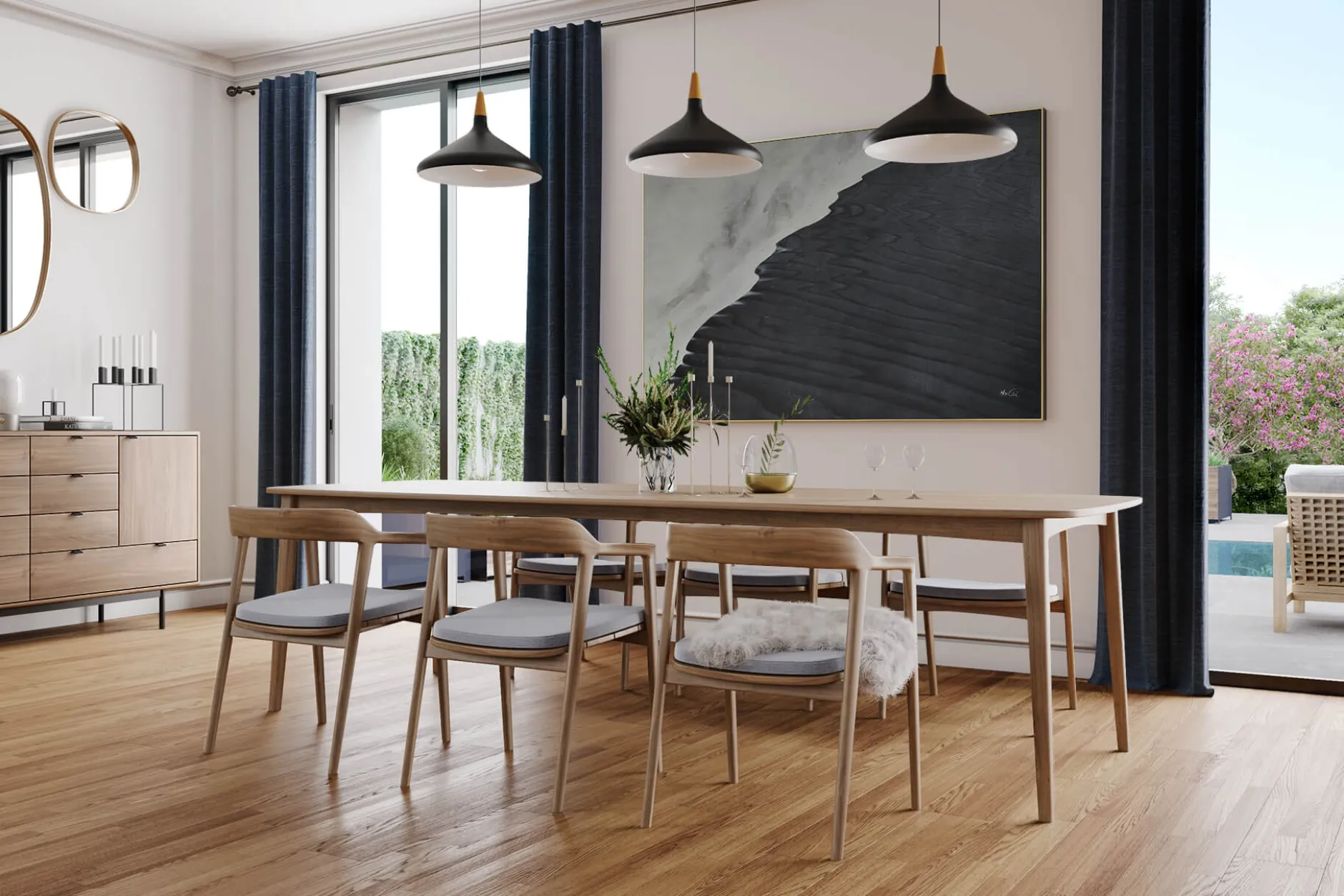 Öl Gemälde 'Black Wing' | Handgemaltes Unikat