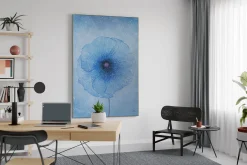 Öl Gemälde 'Blue Galaxy' | Handgemaltes Unikat