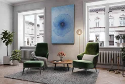 Öl Gemälde 'Blue Galaxy' | Handgemaltes Unikat