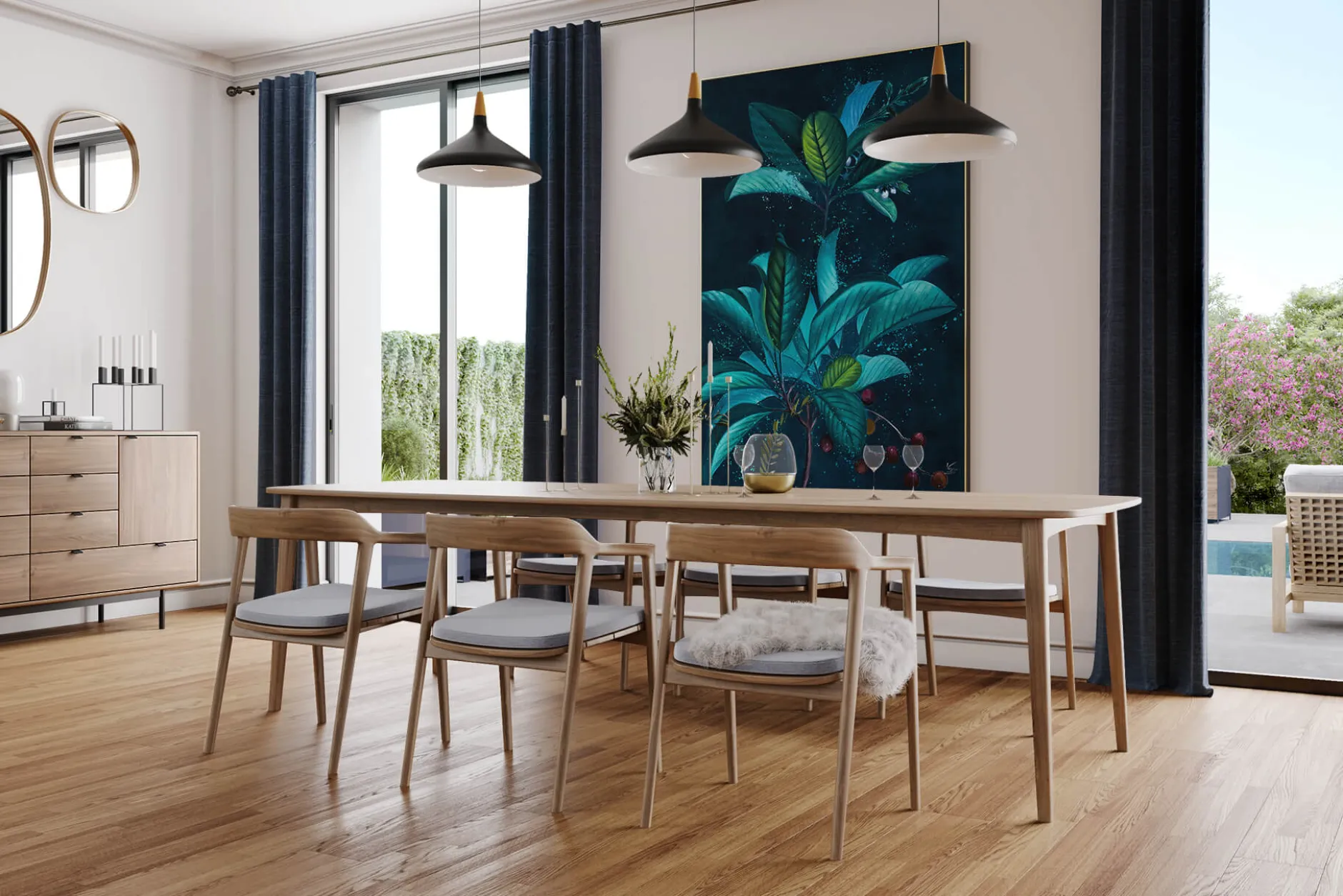Öl Gemälde 'Blue Glory' | Handgemaltes Unikat