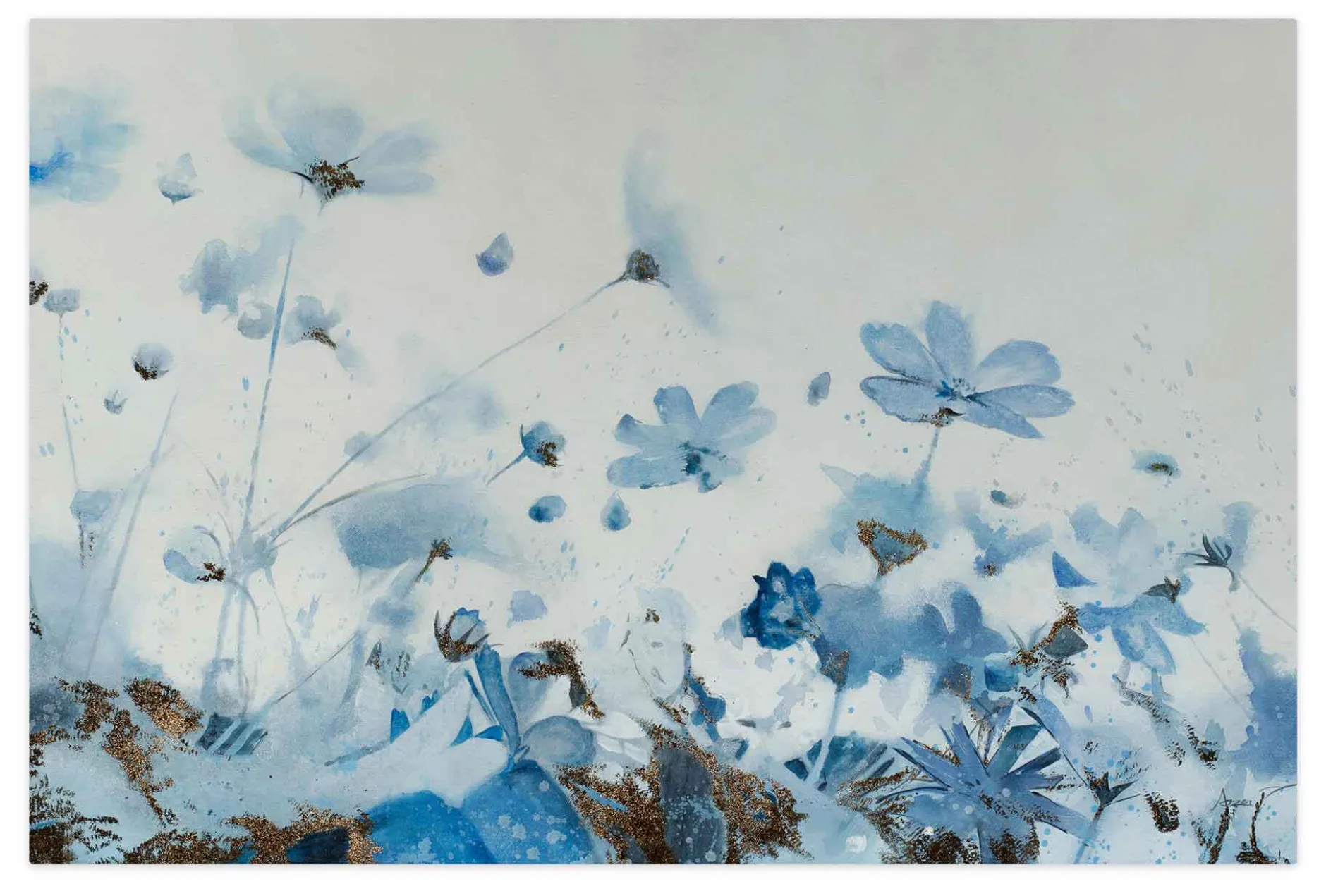 Öl Gemälde 'Blue Morning' | Handgemaltes Unikat