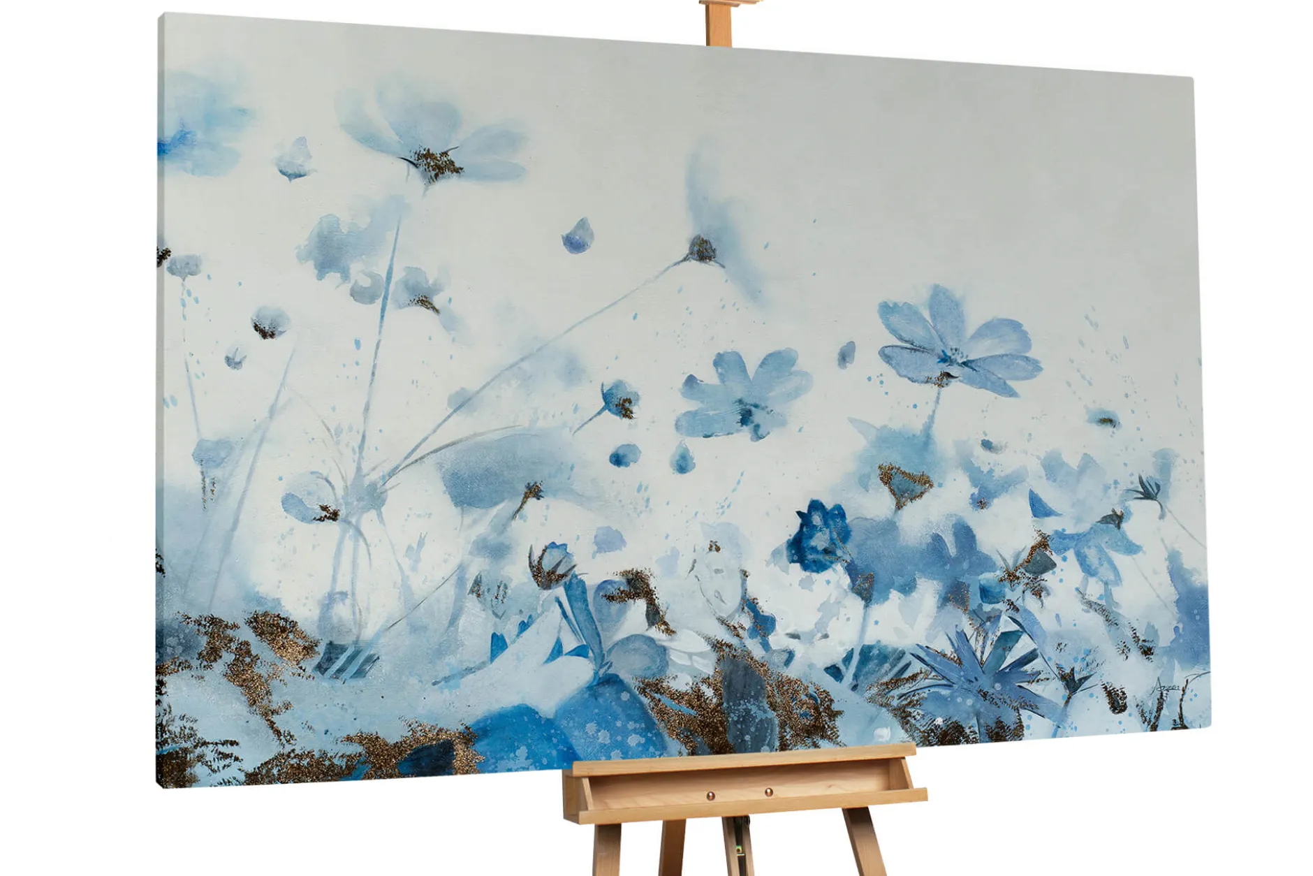 Öl Gemälde 'Blue Morning' | Handgemaltes Unikat