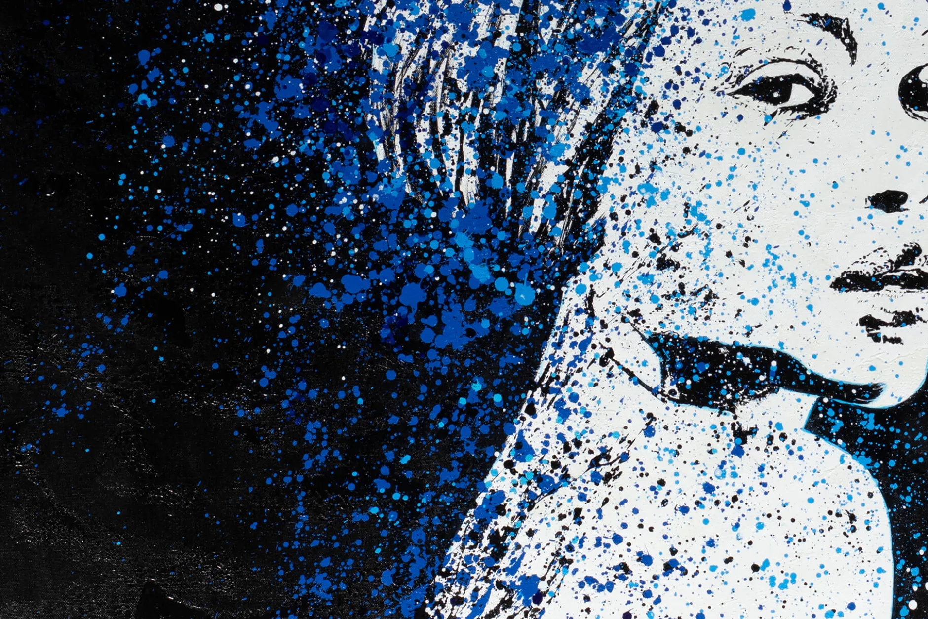 Öl Gemälde 'Blue Thoughts' | Handgemaltes Unikat